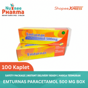 Emturnas 500 mg Box Isi 100 Kaplet - Paracetamol