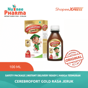 Cerebrofort Gold Rasa jeruk kecil Isi 100 ml