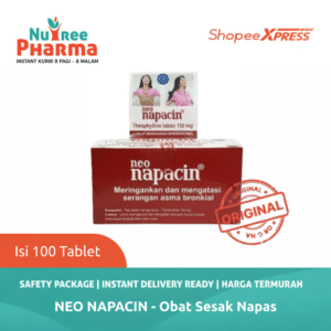 NEO NAPACIN TABLET 100 TABLET | Untuk Obat Asma / Sesak Nafas