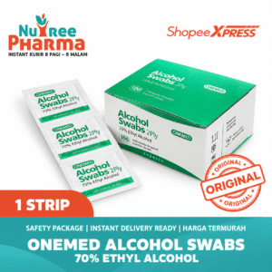 Alcohol Swabs ONEMED 2 Ply STRIP Alcohol Swab - Antiseptik Tissue Alkohol Swab Tisue