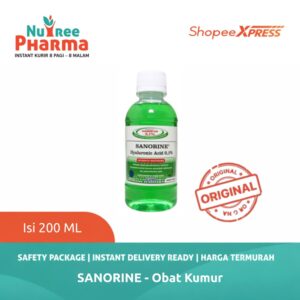 ⚡MURAH & DIJAMIN ORI⚡ SANORINE HIJAU 0.1% 200 ML | SANORINE MOUTHWASH ISI 200 ML | OBAT KUMUR