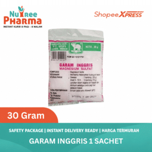 MURAH & DIJAMIN ORI GARAM INGGRIS CAP GAJAH 1 SACHET | MAGNESIUM SULFAT | Pelancar Buang Air Besar