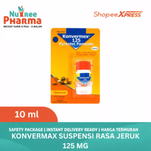 Konvermex Suspensi Rasa Jeruk 125mg 10ml | Obat Cacing