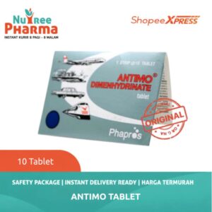 Antimo Tablet Isi 10 | Dewasa Obat Mabuk Perjalanan | Mual | Muntah | Pusing