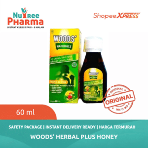 WOODS HERBAL PLUS HONEY SYRUP - ISI 60 ML