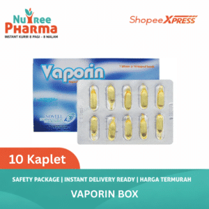 VAPORIN BOX ISI 10 KAPLET | Meringankan Gejala Hidung Tersumbat
