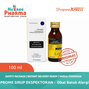 ⚡MURAH & DIJAMIN ORI⚡ Prome Sirup Ekspektoran 100 ml | Obat Batuk Karena Alergi