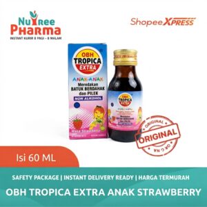 OBH Tropica Extra Anak 60 ml Obat Batuk Berdahak dan Pilek Rasa Strawberry