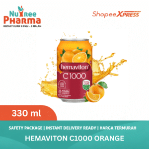 Hemaviton C 1000 Orange 330 ml Kaleng Total Care  C1000 Minuman Vitamin C