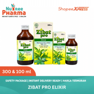 Zibat Pro Elixir 300 ml & 100 ml | Obat Batu Ginjal dan Kencing Batu Herbal | BALATIF