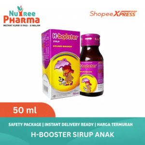 MURAH & DIJAMIN ORI H Booster / H-Booster Sirup 50ml | Suplemen Pemelihara Daya Tahan Tubuh Anak | Vitamin Anak