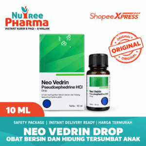 ⚡MURAH & DIJAMIN ORI⚡ NEO VEDRIN DROP PSEUDOEPHEDRIN HCL 10 ML | Obat Bersin Bersin Hidung Tersumbat Pilek Pada Bayi