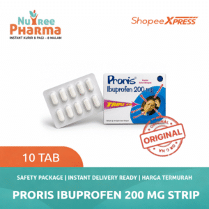 Proris Ibuprofen Triple Action 200 mg STRIP isi 10 Tab