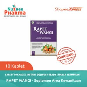 RAPET WANGI BOX ISI 10 KAPLET | Jamu Herbal Wanita | Mengurangi Keputihan & Lendir Berlebihan Pada Wanita