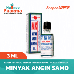 Mamo Minyak Angin Menthol 3ml – Pereda Pusing, Masuk Angin & Segar Instan