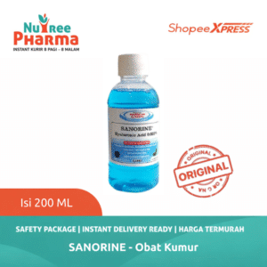 ⚡MURAH & DIJAMIN ORI⚡ SANORINE  BIRU 0,025 % 200 ML | | SANORINE MOUTHWASH ISI 200 ML | OBAT KUMUR