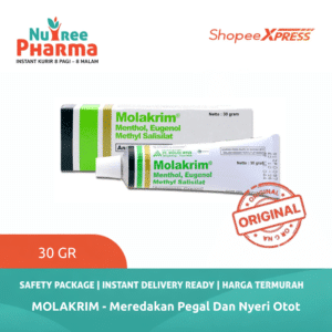 Molakrim 30 Gram | Pereda Nyeri Otot | Memar | Pegal Linu | Terkilir
