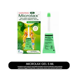 Microlax Gel 5 ml Tube Laxative Enema - Mengatasi Sembelit Tanpa Melilit