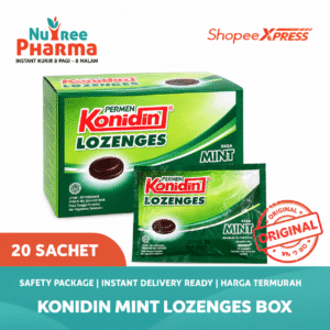 ⚡MURAH & DIJAMIN ORI⚡ Konidin Rasa Mint Lozenges Box Isi 20 Sachet | Permen Konidin | Permen Batuk | Pelega Tenggorokan