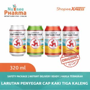 Larutan Penyegar Cap Kaki Tiga Kaleng 320 ml