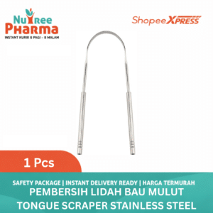 Pembersih Lidah Bau Mulut Tongue Scraper Stainless Steel