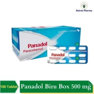Panadol Biru (500 mg) Per Box isi 100 Tablet